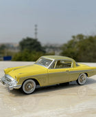 1/43 Alloy High Simulation Classic Old Car Model Diecasts Metal Vehicles Retro Vintage Car Model Collection Childrens Toys Gifts Yellow - IHavePaws
