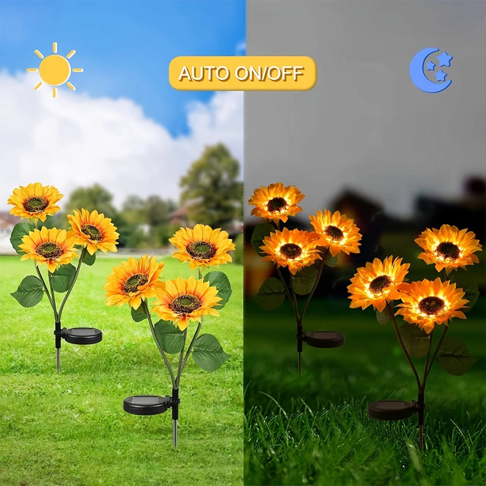 LED Solar Sunflower Lights For Garden - IHavePaws