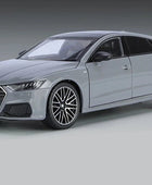 1:24 AUDI A7 Coupe Alloy Car Model Diecast Metal Toy Vehicle Car Model High Simulation Sound and Light Collection Childrens Gift Gray - IHavePaws