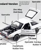 1/32 Initial D AE86 Toy Car Diecast Toyota Miniature Model - IHavePaws