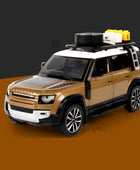 1/24 Range Rover Defender Alloy Car Model Diecast Metal Toy Off-road Vehicles Model Simulation Sound Light Collection Kids Gifts Brown B - IHavePaws