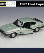 Bburago 1:24 1982 Ford Capri Alloy Car Model Diecast Metal Toy Classic Sports Car Vehicles Model Simulation Collection Kids Gift