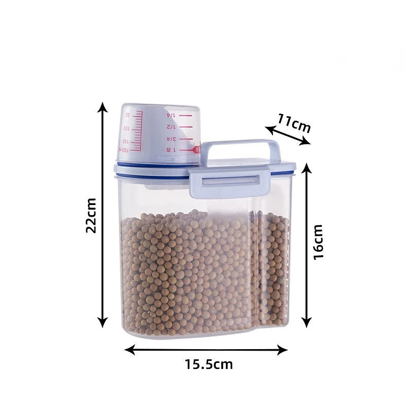 Dog Cat Food Container Small-White - IHavePaws