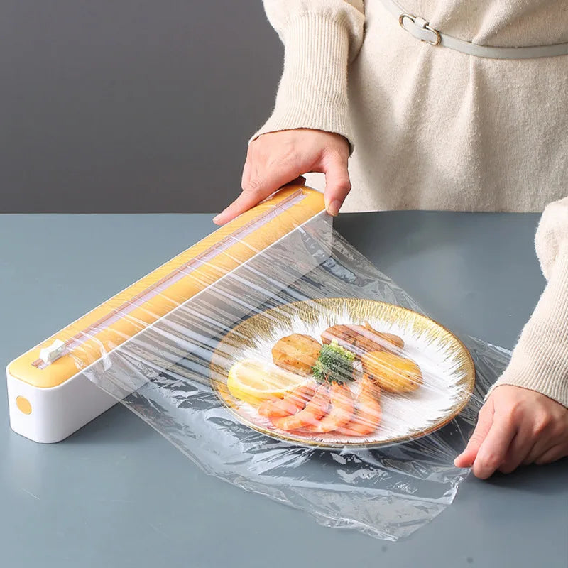 2 In 1 Food Film Dispenser Magnetic Wrap With Cutter - IHavePaws