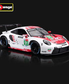 Bburago 1:24 Porsche 911 RSR Alloy Sports Car Model Diecast Metal Toy Racing Vehicles Car Model Simulation Collection Kids Gifts