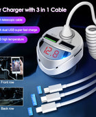 Car Fast Charger 5 in 1 with LED Display - IHavePaws