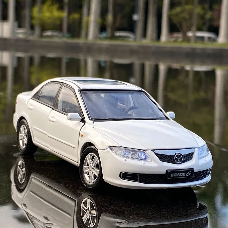 1:32 MAZDA 6 Alloy Classic Car Model Diecast & Toy Vehicle Metal Vehicle Car Model High Simulation Collection Chirdrens Toy Gift White - IHavePaws