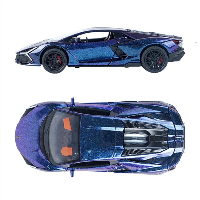 1:32 Revuelto Alloy Sports Car Model Diecast Metal Toy Racing Car Vehicles Model Simulation Sound and Light Collection Kids Gift