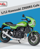 Maisto 1:12 Kawasaki Z900 RS Alloy Sports Motorcycle Model Diecast Metal Street Race Motorcycle Model Collection Cafe green - IHavePaws