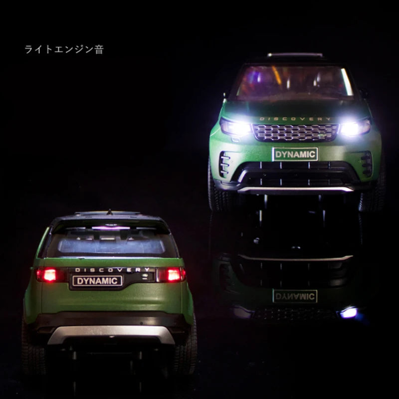 1/24 Range Rover Discovery 5 Evoque R-Dynamic SE SUV Alloy Car Model Diecast Metal Off-road Vehicles Model Sound Light Kids Gift