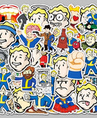 Cartoon Anime Game Fallout Stickers for Laptop Suitcase Stationery Waterproof Decals Album Graffiti Kids Toys Gifts - IHavePaws