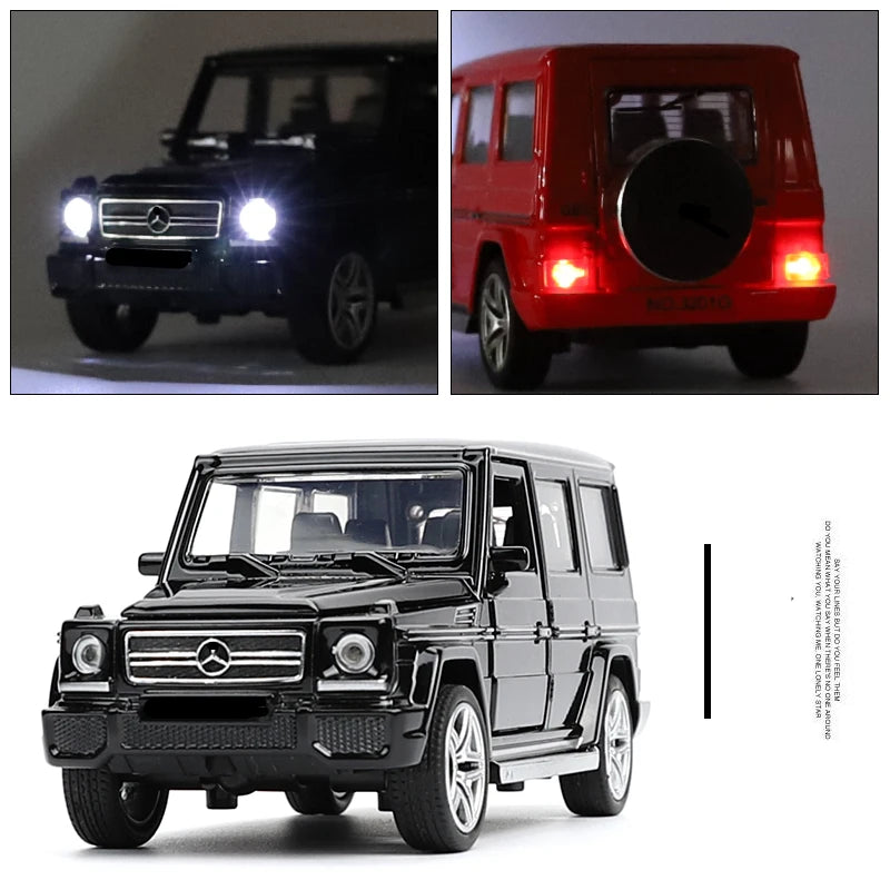 1:32 G65 G63SUV Alloy Car Model Diecasts & Toy Metal Off-road Vehicles Car Model Simulation Sound Light Collection Kids Toy Gift - IHavePaws