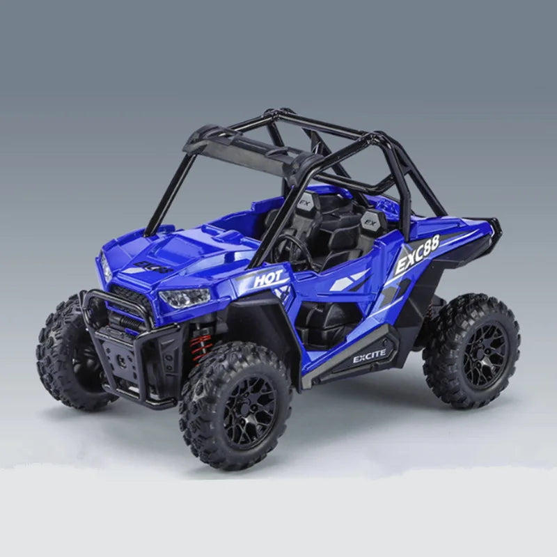 1:24 Alloy ATV Sports Motorcycle Model Diecasts Metal Toy Beach All-Terrain Off-Road Motorcycle Blue - IHavePaws