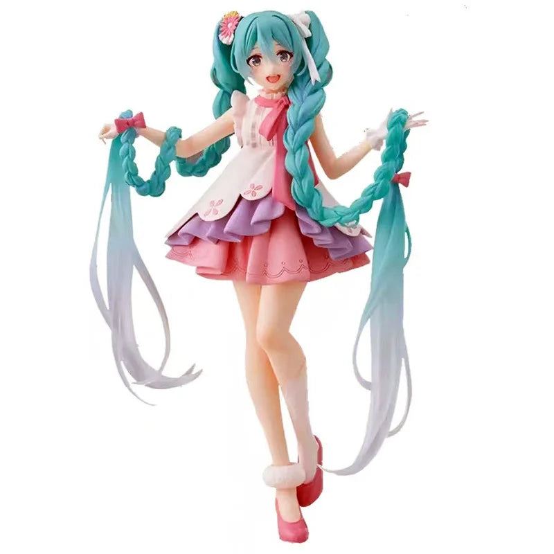 20CM New Anime Hatsune Miku Action Figure Miku Collection Model Pink Sakura Kawaiii Doll Collectible Model Toys - IHavePaws