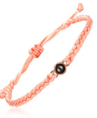 Projection Jewelry Classic Hand-Woven Ropes Custom Bracelets With Personalized Photos Suitable For Holiday Commemorative Gifts Pink plus rose gold - IHavePaws