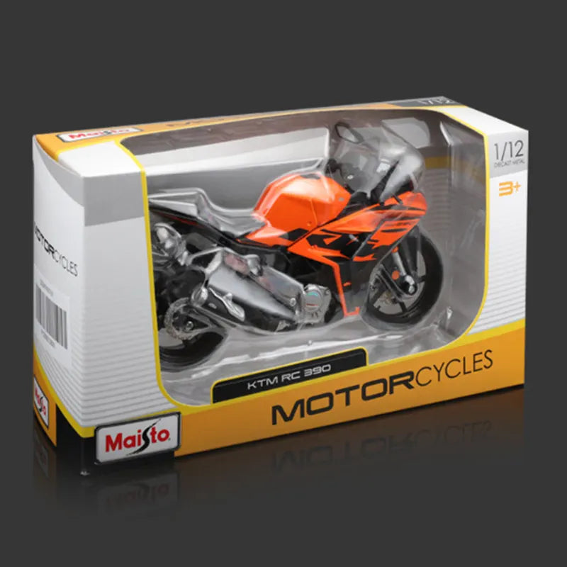 Maisto 1:12 KTM RC 390 Alloy Racing Motorcycle Scale Model Diecast - IHavePaws