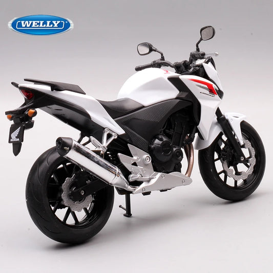WELLY 1:10 HONDA CB500F Alloy Racing Motorcycle Model Simulation Diecast Street Sports Motorcycle Model Collection Kids Toy Gift - IHavePaws