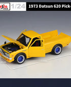 Maisto 1:24 1973 Datsun 620 Pick-up Alloy Car Model Diecast Metal Off-road Vehicle Car Model Simulation Collection Kids Toy Gift