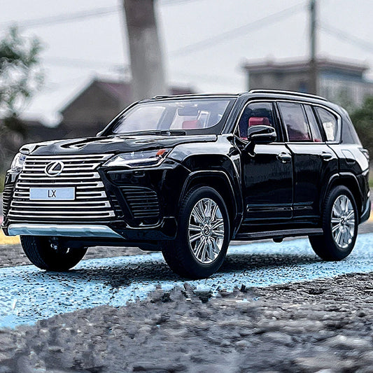 1:32 LX600 SUV Alloy Car Model Diecasts Metal Toy Off-road Vehicles Car Model High Simulation Sound and Light Childrens Toy Gift - IHavePaws