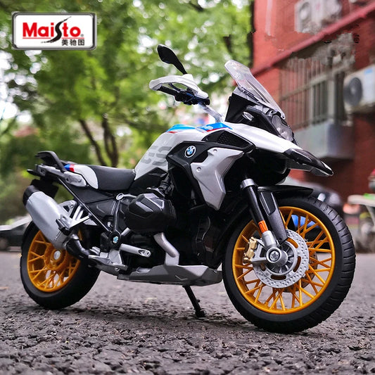 Maisto 1:12 BMW R1250 GS Silvardo Alloy Racing Motorcycle Model Simulation Diecast Street Sports Motorcycle Model Kids Toy Gifts