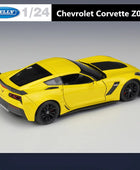 WELLY 1:24 Chevrolet Corvette Z06 2017 Alloy Sports Car Model Diecast Racing Car Model Simulation Collection Childrens Toys Gift