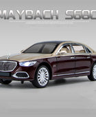 1:22 Maybach S680 Alloy Metal Luxy Car Model Diecasts Metal Toy Vehicles Car Model High Simulation Sound and Light Kids Toy Gift Red - IHavePaws