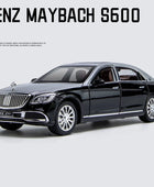 1:24 Maybach S600 S650 Alloy Metal Car Model Diecasts Metal Toy Vehicles Car Model High Simulation Sound and Light Kids Toy Gift Black - IHavePaws