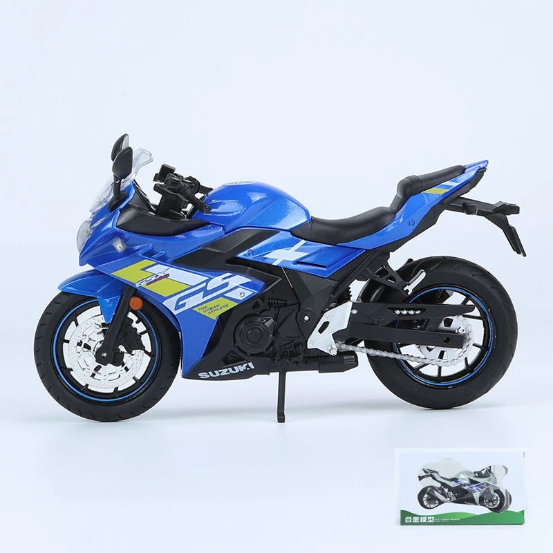 1:12 Suzuki GSX-250R Alloy Racing Motorcycle Model 250R blue - IHavePaws