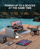 Portable Power Station, 240Wh Lifepo4 Generators for Home Use, 240W Emergency Power Supply, 75000mAh Outdoor Solar Generator - IHavePaws