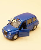 1:34 Alloy London Taxi Car Model Diecast Metal Classic Passenger Vehicle Car Model High Simulation Collection Childrens Toy Gift Blue - IHavePaws