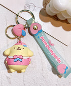 Sanrio Anime Action Figure Keychain Bag Pendant Hello Kitty Melody Kuromi Cinnamoroll Doll Pendant Couple Car Key Chain Kid Gift SLO 08 - ihavepaws.com