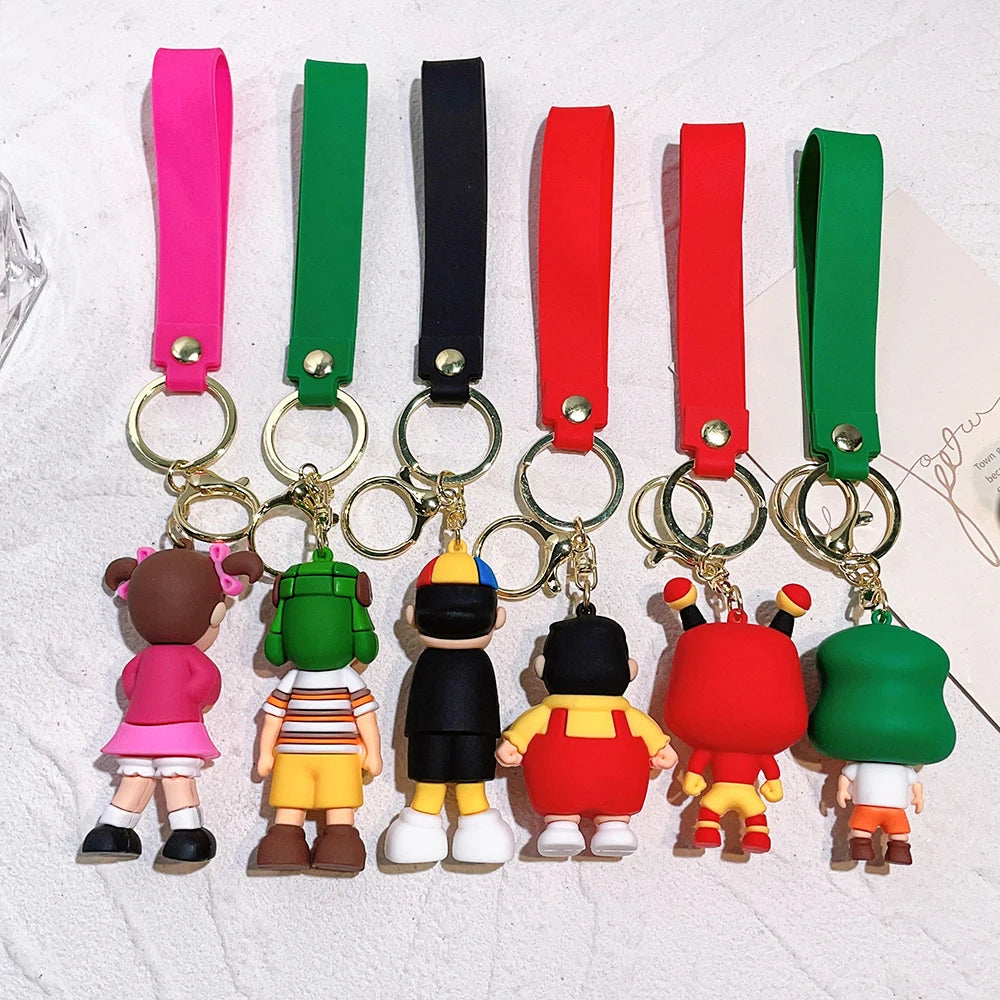 Anime El Chavo Del Ocho Keychain Cartoon Boy Doll Pendant Key Chain Bag Car Keyring llaveros Funny Jewelry Friends Gift - ihavepaws.com