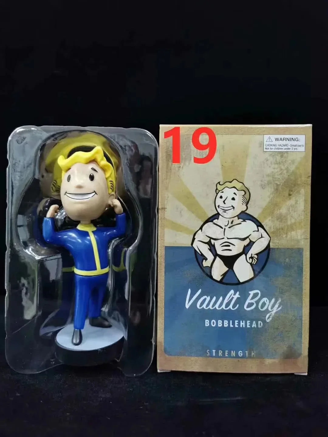 Cartoon Animation Fallout 4 Vault Boy Fallout 3 Generation 7 Shaking Head Boxed Doll Bobblehead Strenght - IHavePaws