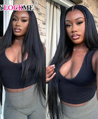 Glueless Wig Straight Human Hair 6x4 5x5 13x4 13x6 Lace Front Wig Human Hair Ready To Wear Pre Cut Lace Wig No Glue 180 Density