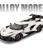 New 1:24 Apollo Intensa Emozione IE Alloy Sports Car Model Diecast Metal Racing Car Vehicles Model Sound and Light Kids Toy Gift IE White - IHavePaws