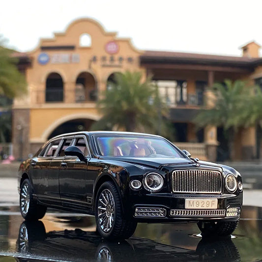 1:24 Mulsanne Alloy Luxy Car Model Diecasts & Toy Vehicles Metal Toy Car Model Simulation Sound Light Collection Childrens Gifts - IHavePaws