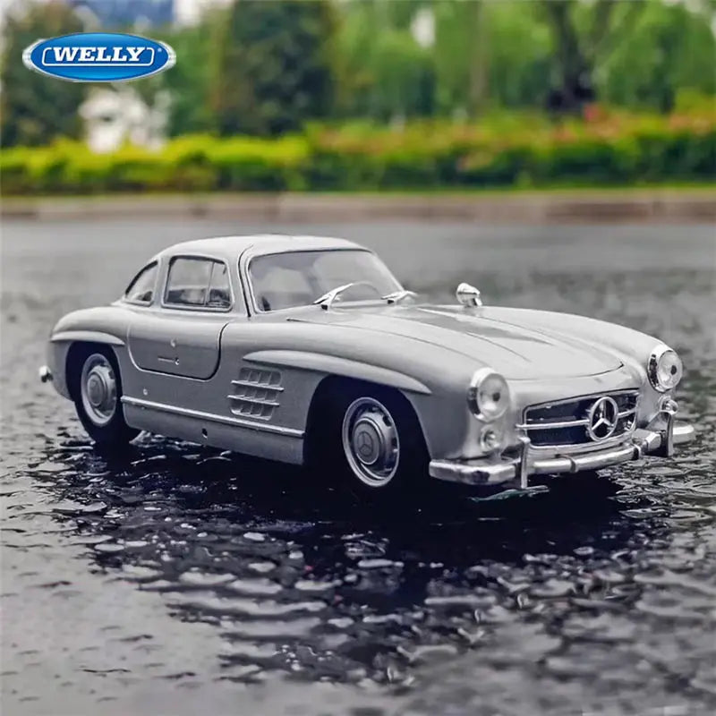 Welly 1:24 Mercedes Benz 300SL Alloy Sports Car Model Diecasts Metal Toy Classic Racing Car Vehicles Model Simulation Kids Gifts - IHavePaws