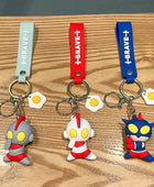 Creative Q-version Ultraman Keychain Cartoon Anime Superman Pendant Student Schoolbag Charm Toy gifts for children - ihavepaws.com