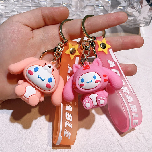 Anime New Authentic Authorized Kawaii Cinnamoroll Keychain Popular Cartoon Pendant Bag Pendant Gift Baby Couple Christm - ihavepaws.com