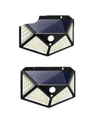 100 LED Outdoor Solar Wall Lights Waterproof with Motion Sensor 2pcs - IHavePaws
