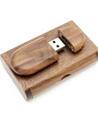 USB Flash Drive 128GB Memory Stick 2.0 Wooden Free Logo Personal Customized Pendrive 4GB 8GB 16GB 32GB 64GB Wedding Gift walnut wood With box / 4GB - IHavePaws