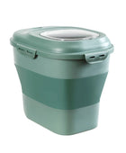 Pet Dog Food Storage Container Large 15kg Dry Cat Food Box Green - ihavepaws.com