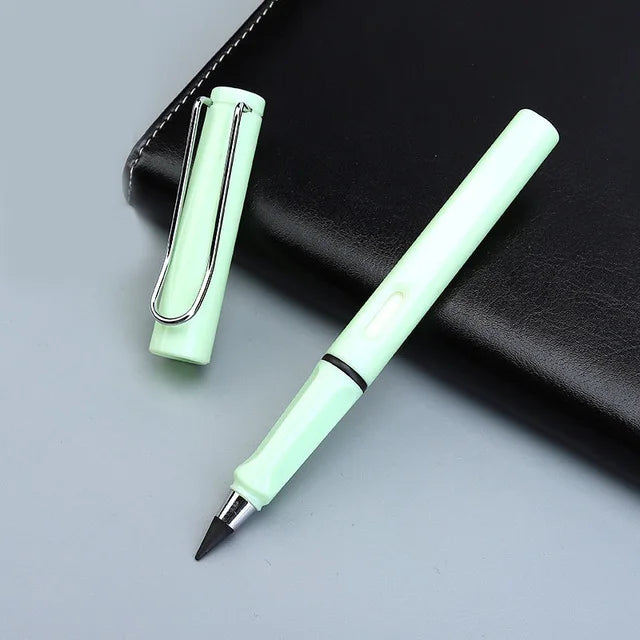 New Technology Colorful Unlimited Writing Pencil Eternal No Ink Pen Magic Pencils Painting Supplies Novelty Gifts Stationery 1pcs Light green - ihavepaws.com
