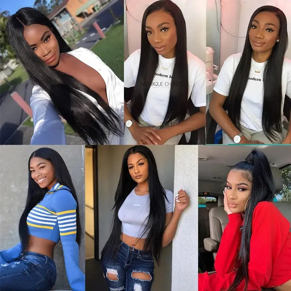 Straight Lace Front Wigs Human Hair 180% Density 13x4 13x6 HD Lace Frontal Wigs for Women Human Hair 360 Full Lace Front Wigs