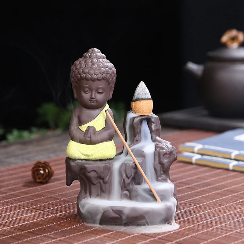 Backflow Incense Burner Ceramic Purple Sand Incense Stove Zen Buddhist Hand Incense Stick Holder Home Office Decoration Ornament 8x6x11.5cm 1 - IHavePaws