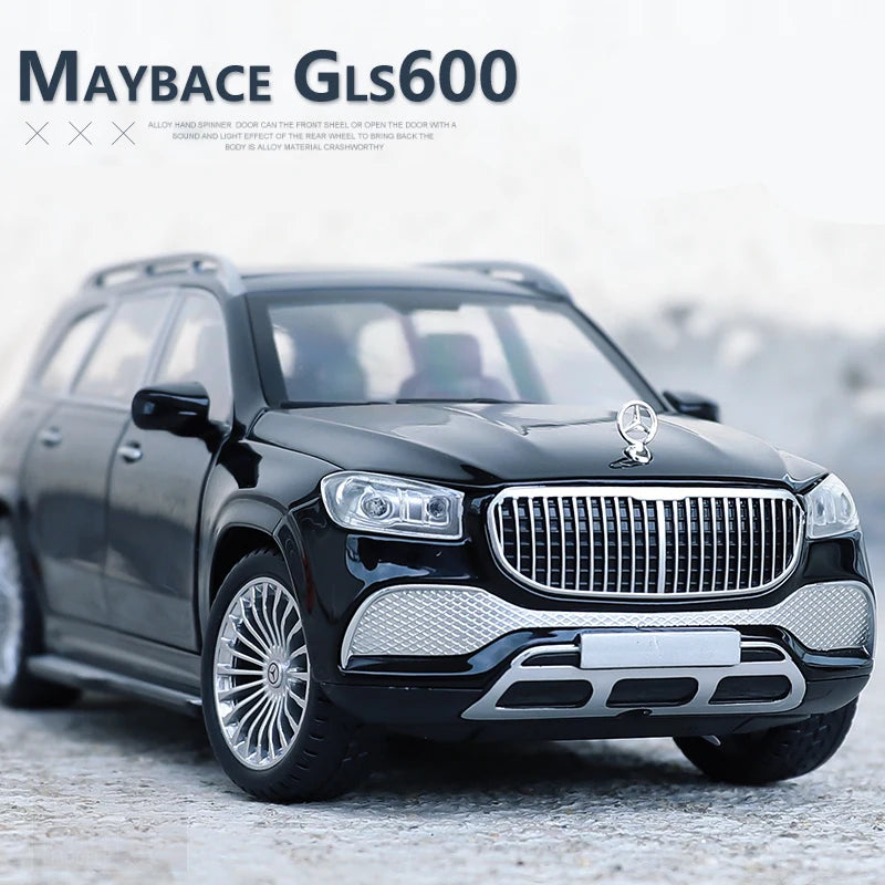 1/24 Maybach GLS class GLS600 Alloy Car Model Diecasts Metal Toy Car Model Collection Sound Light High Simulation Kids Toys Gift - IHavePaws