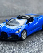 1:32 Bugatti Mistral W16 Alloy Sports Car Model Diecasts & Toy Vehicles Metal Racing Car Model Simulation Blue - IHavePaws