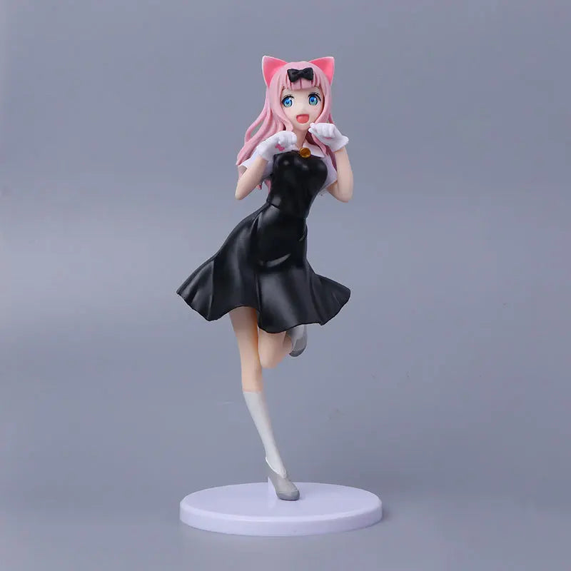 22CM Anime Kaguya-sama Love is War Fujiwara Chika Rabbit Dress Up Doll Model PVC Action Figures For Gift Fujiwara Chika - IHavePaws