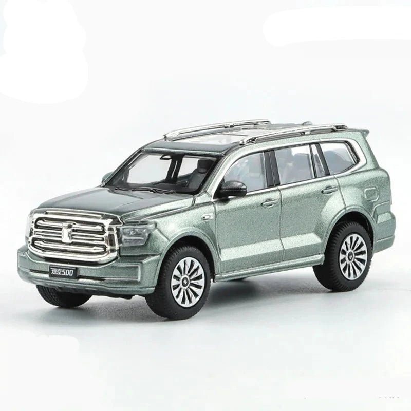 1:64 Tank 500 SUV Alloy Car Model Diecast Metal Toy Off-road Vehicles Car Model Simulation Miniature Scale Collection Kids Gifts Green - IHavePaws