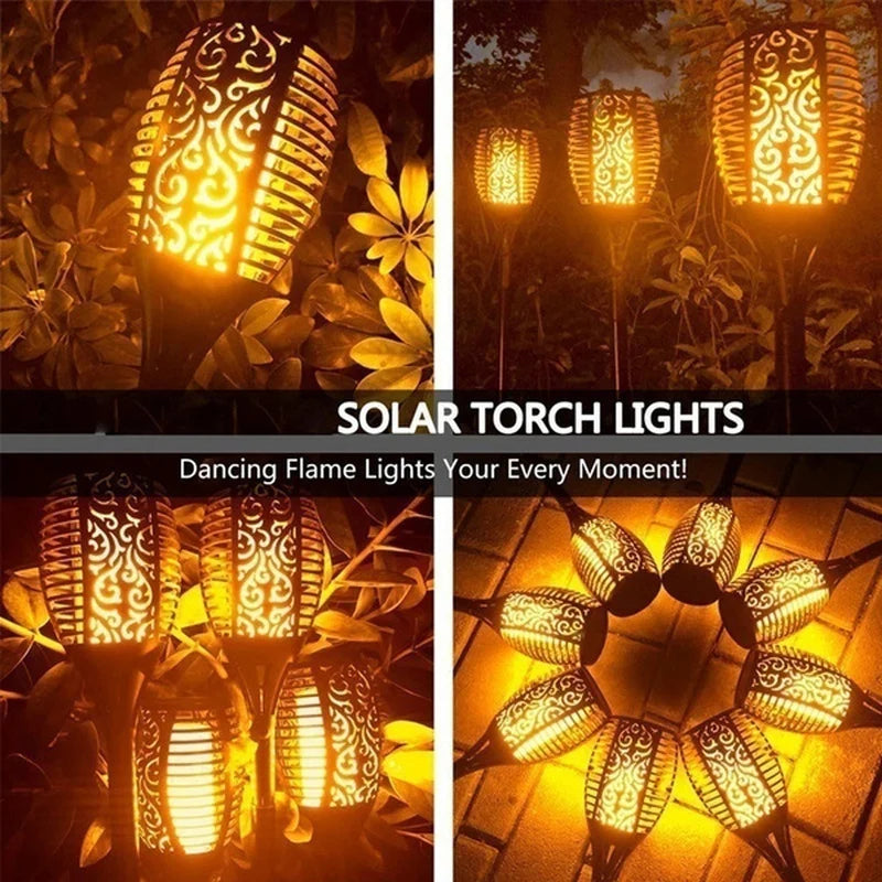 1/2/4/6/8/10Pcs Solar Flame Torch Lights for Garden - ihavepaws.com